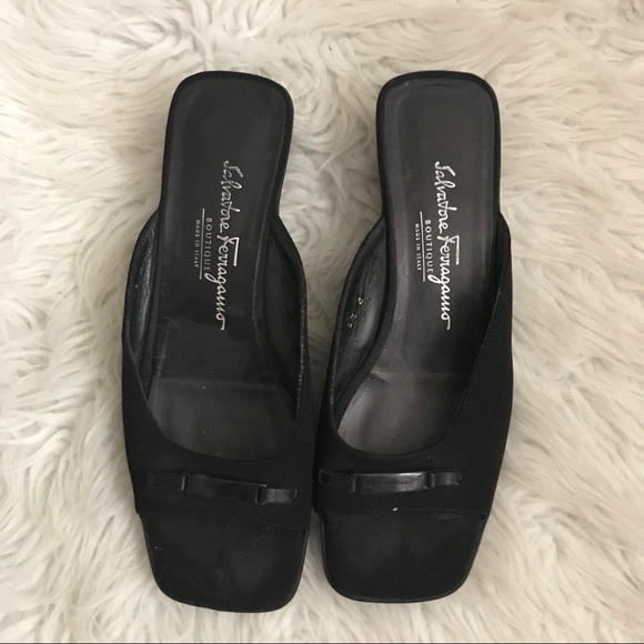 Salvatore Ferragamo Black Sandals - Picture 1 of 6